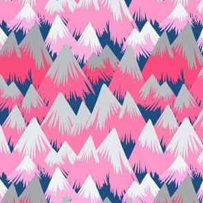 Mountain Range - Pink
