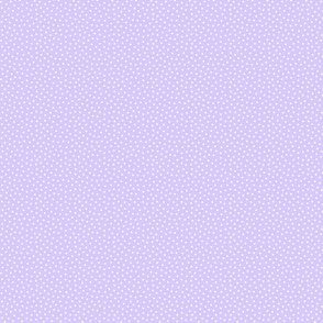 White 2.5 mm polka dots on lavender ground