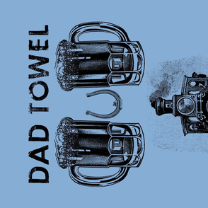 DAD TOWEL TRAIN (BLUE)