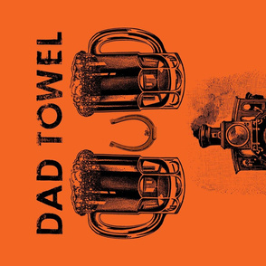 DAD TOWEL TRAIN (ORANGE)