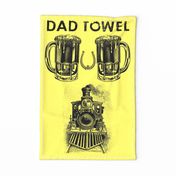 DAD TOWEL TRAIN (YELLOW)