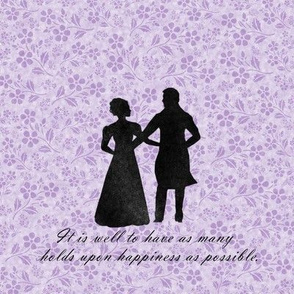 Northanger Abbey Purple Watercolor quote