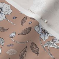 romantic nude florals - Anemone collection