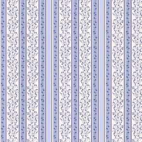 Blue Wildflower Stripe 