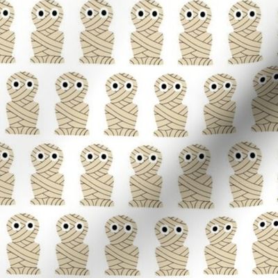 mummies white background