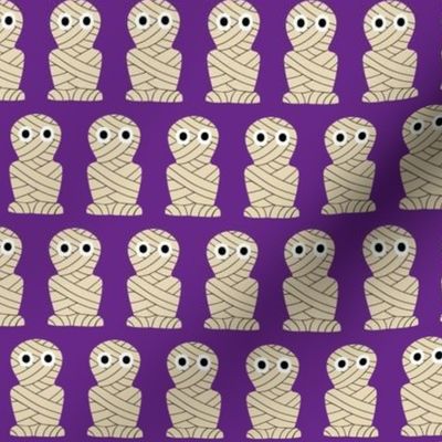 mummies purple  background