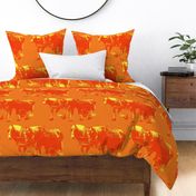 Heavy Horses Toile Kumquat