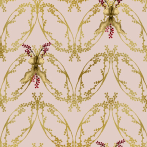 Fleur_Gold on French Pink 