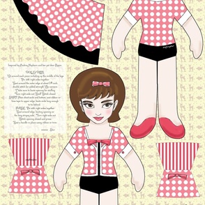 audrey and pippin doll panel