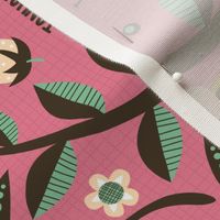 2024 Midsummer Festival Floral Tea Towel Calendar (Rose)