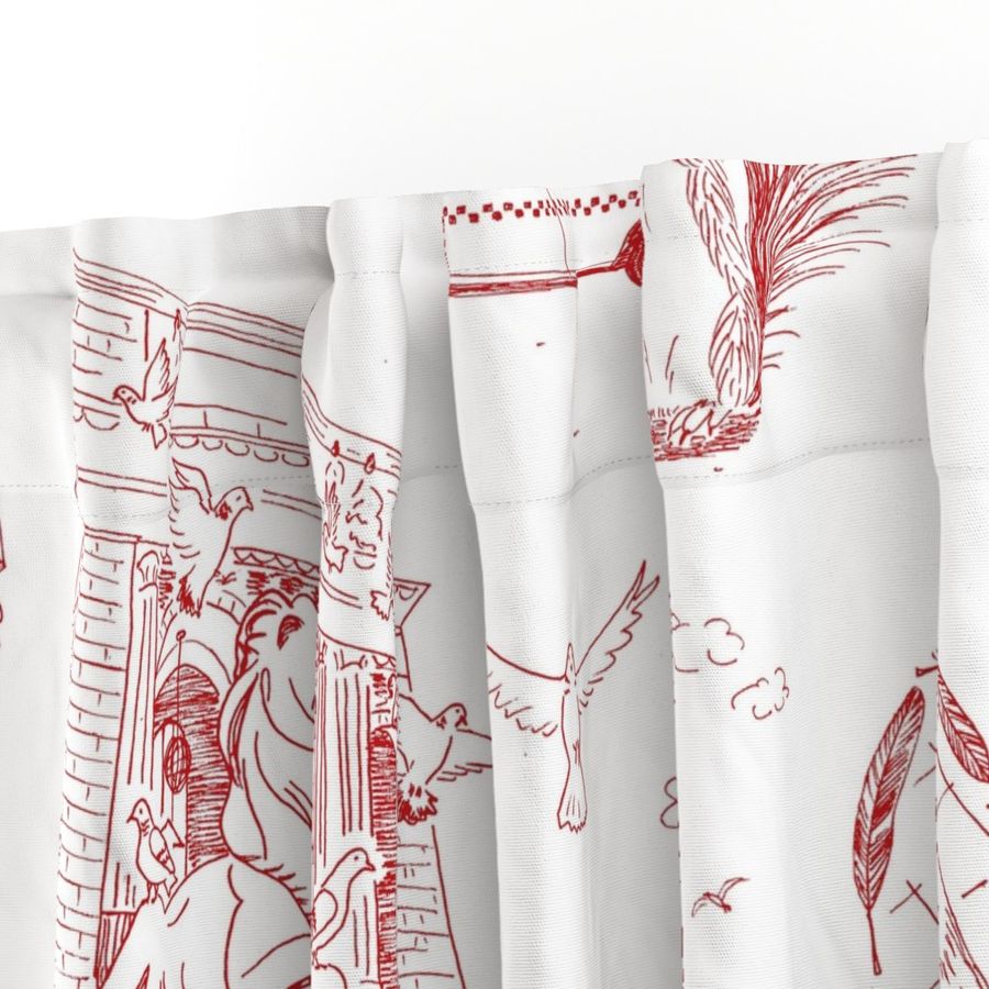 NYC Toile Red