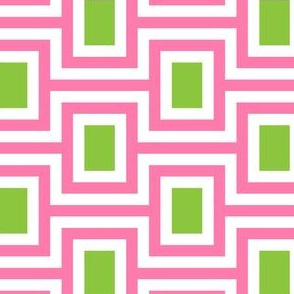 Boxes in Rectangles, Green and Pink