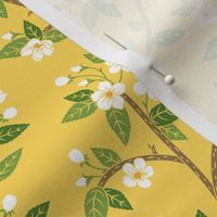 Spring Blossoms - yellow - small scale