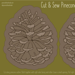 Cut and Sew Pinecone Plush