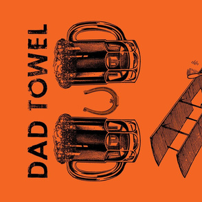 DAD TOWEL BI-PLANE (ORANGE)