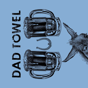 DAD TOWEL DONKEY (BLUE)