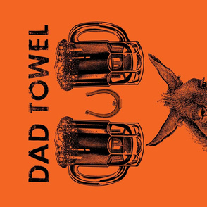 DAD TOWEL DONKEY (ORANGE)