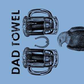 DAD TOWEL EAGLE (BLUE)