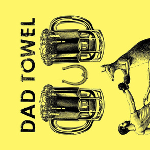 DAD TOWEL KANGAROO (YELLOW)