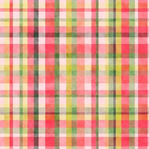 Watercolor Winter Plaid, small