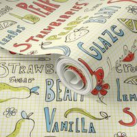 Summer Sweets - Vintage Fruit Typography