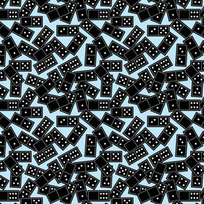 domino scatter light blue 8x8