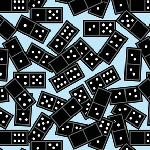 domino scatter light blue 16x16