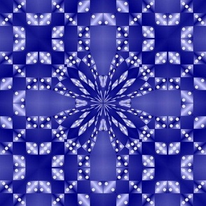 Blue Blocks Game Night Kaleidoscope (0781)