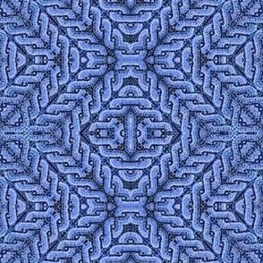 blue mosaic knots