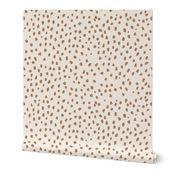 Retro Park Organic Speckle Marks // Maple Brown on Shell