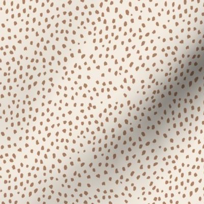 Retro Park Organic Speckle Marks // Maple Brown on Shell