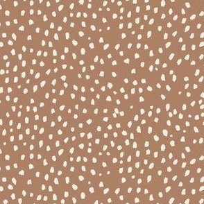 Retro Park Organic Speckle Marks // Shell on Maple Brown