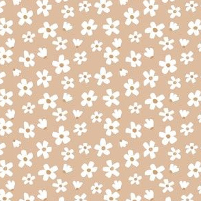 Daisy Floral Fabric Nursery Wallpaper // Blossom