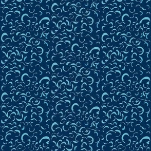 Splash and Swirl on Midnight Blue