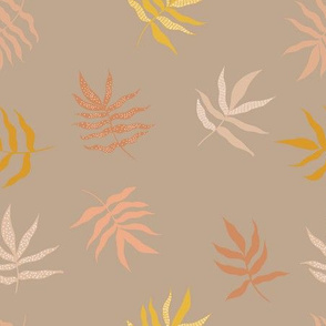 Fall Leaf - All Way - Mocha & Cinnamon