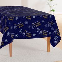 May Your Days be Merry & Bright - navy large