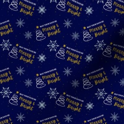 May Your Days be Merry & Bright - navy small