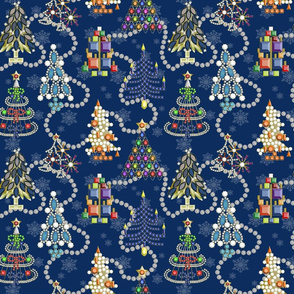 O Christmas Tree...pins BLUE