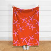 LARGE ORANGE AND PINK STARFISH