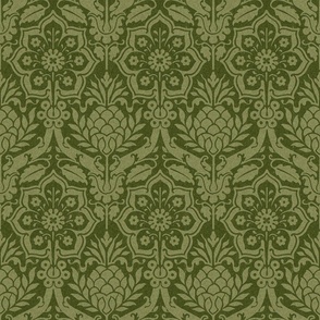 Day's Damask, green