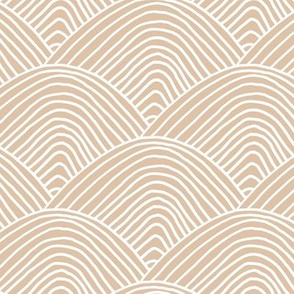 Minimalist sea ocean waves and surf vibes abstract salty water minimal Scandinavian style stripes soft nursery beige sand white LARGE