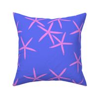 SMALL PERIWINKLE AND PINK STARFISH