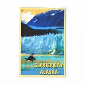 Alaska  Glacier Bay Tea Towel