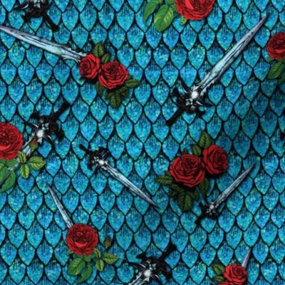 Swords and Roses on Dragon Scales