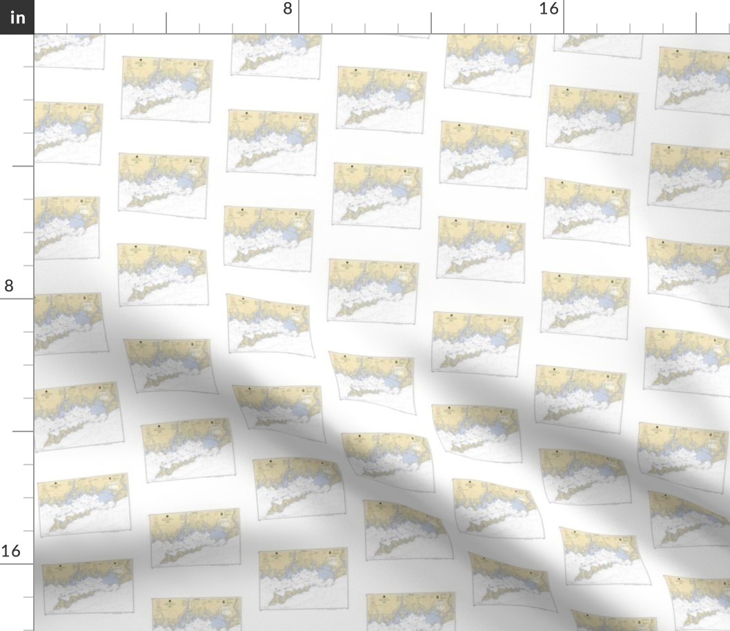 Fishers Island, NY - Nautical Chart (Small)