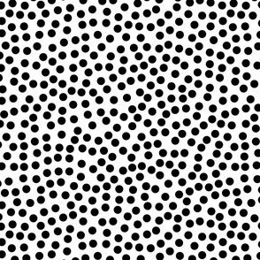 Random Black and White Polka Dots - Small