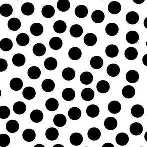 Random Black and White Polka Dots - LG