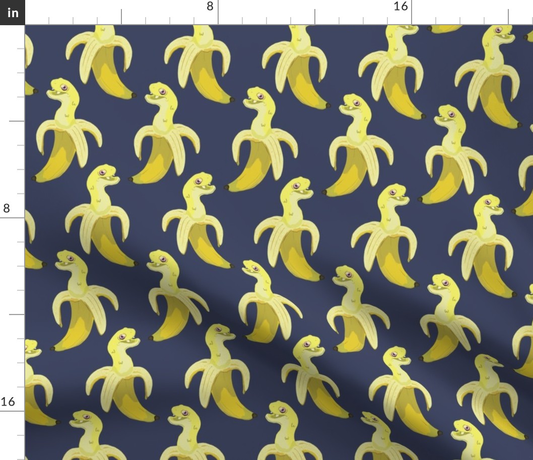 Banana Snakes on Blue