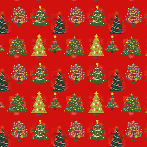 Retro Christmas Trees
