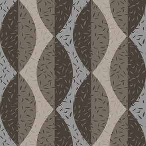 modern leaves brown taupe gray